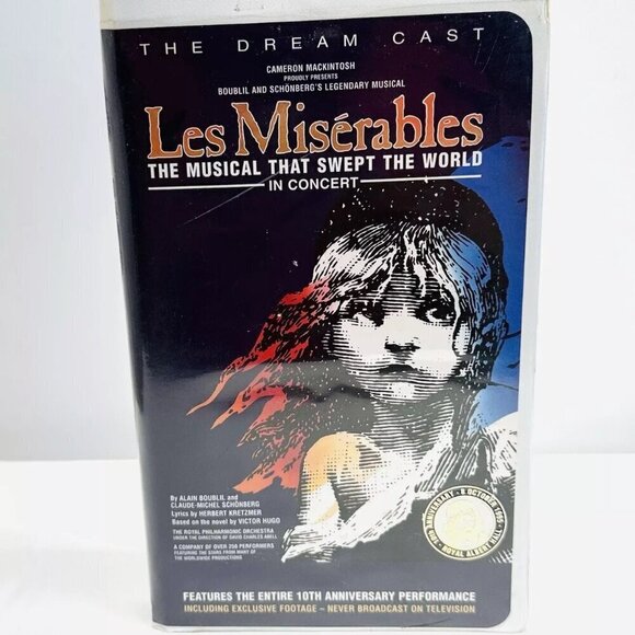 Other - LES MISERABLES The Musical VHS Home Video Tape Clamshell Case